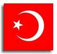 white star and crescent moon on red background, recognized as a symbol of Islam