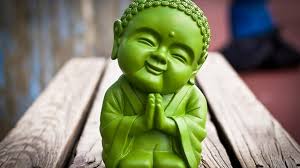 little green buddha image