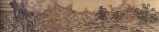 Chinese painting depicting Penglai