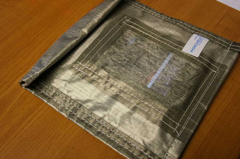 Photo of a Faraday bag