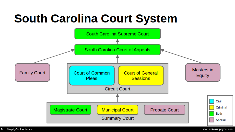 Hierarchy of South Carolina courts