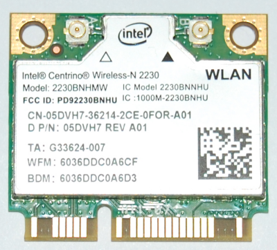 Photograph of a wireless network adapter