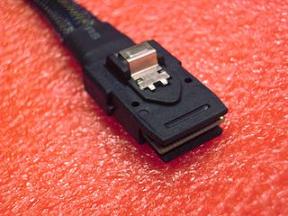 Photo of a SAS cable