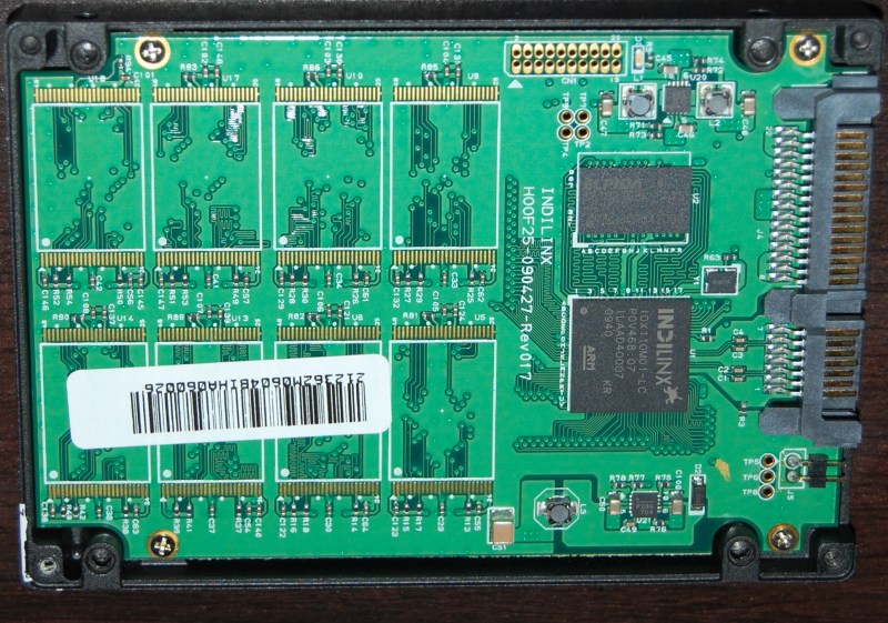 The inside a solid state drive